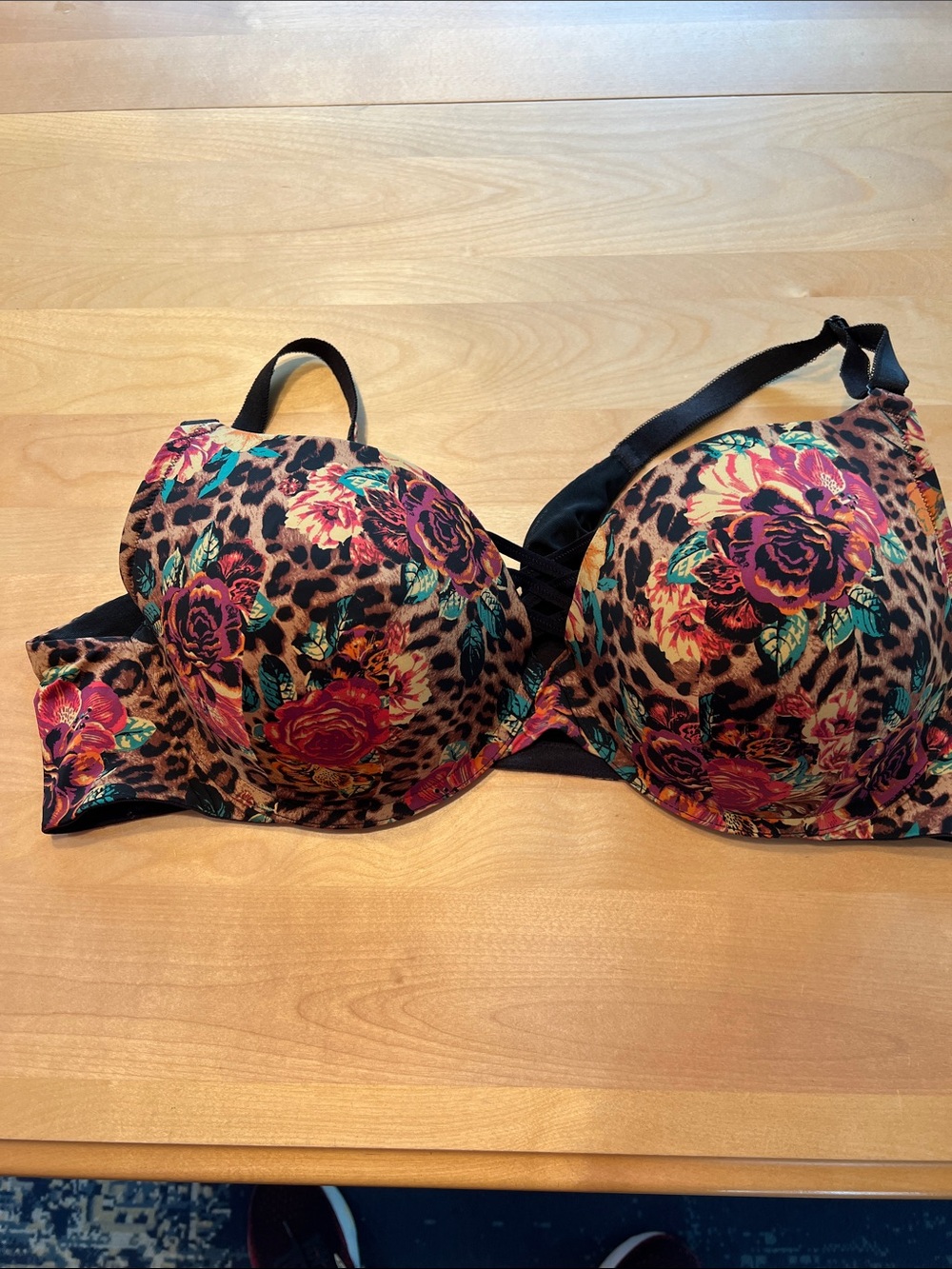 Torrid curve bra 46D leopard print